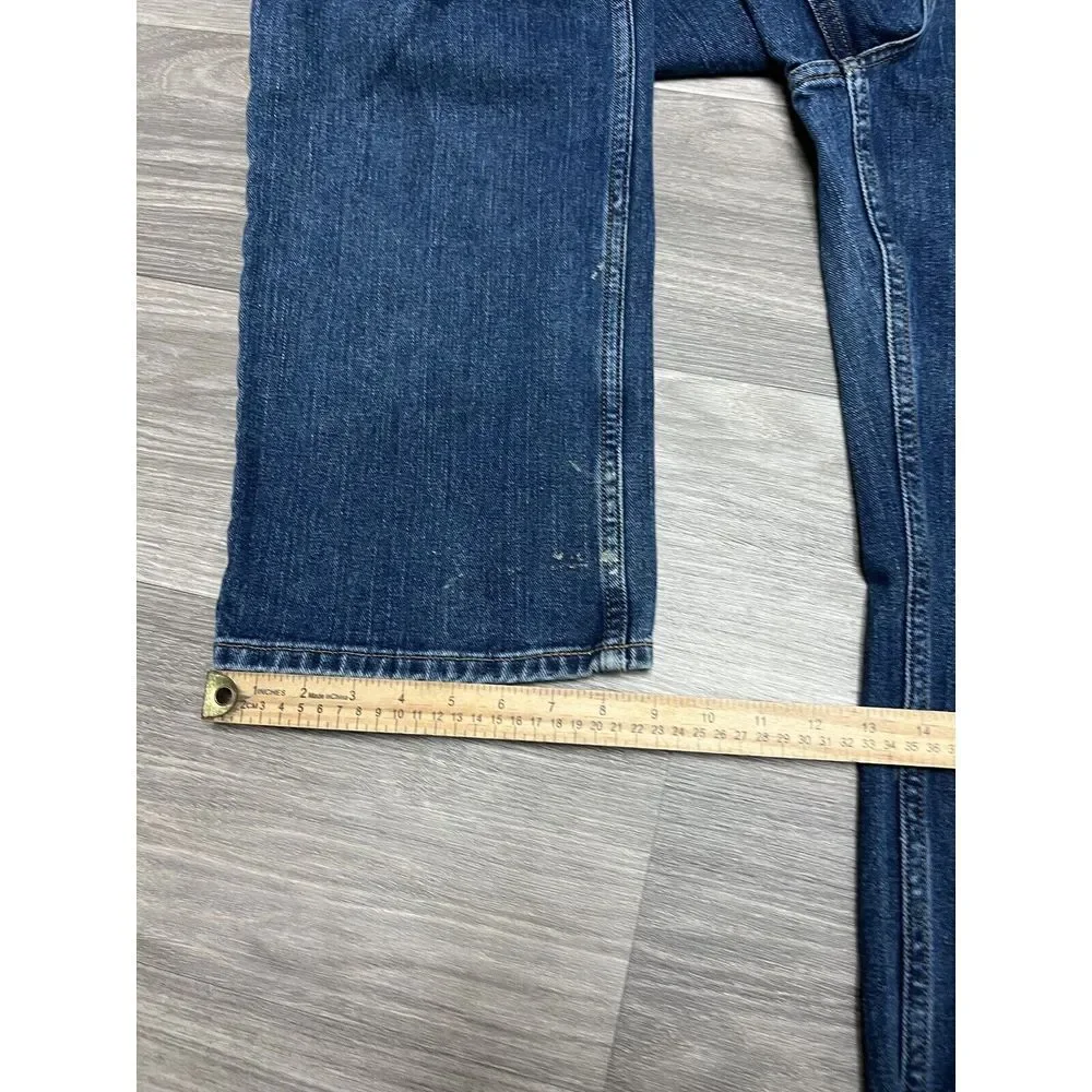 Tommy Hilfiger Jean Men 34x33 Blue Denim Medium Wash Distressed Painter‎ Pants